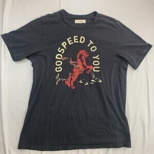 Imogene And Willie Godspeed To You T-Shirt Mens XL Black Graphic Tee